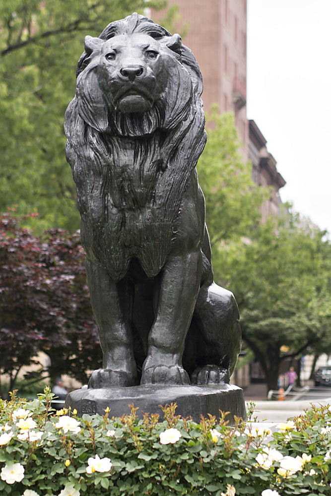 Seated Lion by Antoine-Louis Barye