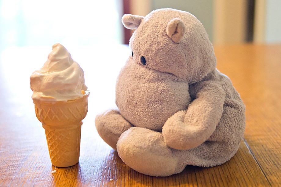 Tiny Hippo's Ice Cream Cone is Not Right