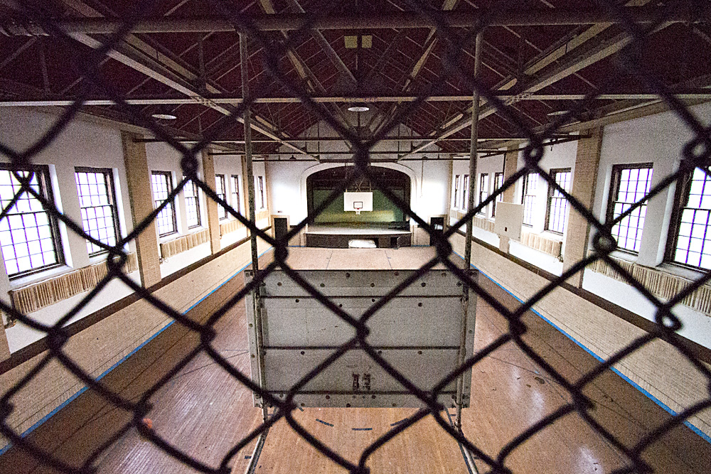 Basketball Court and Theater From Above