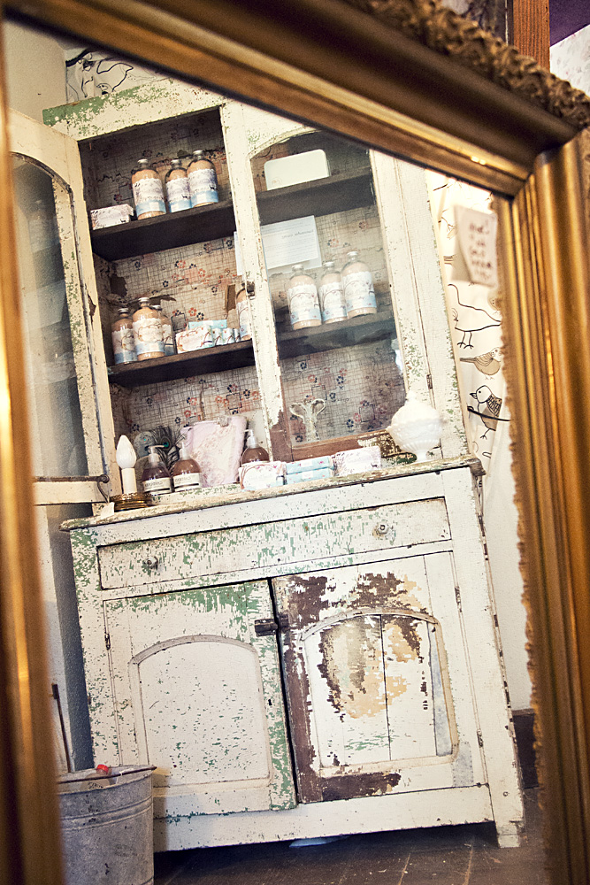 Peeling Paint Cabinet