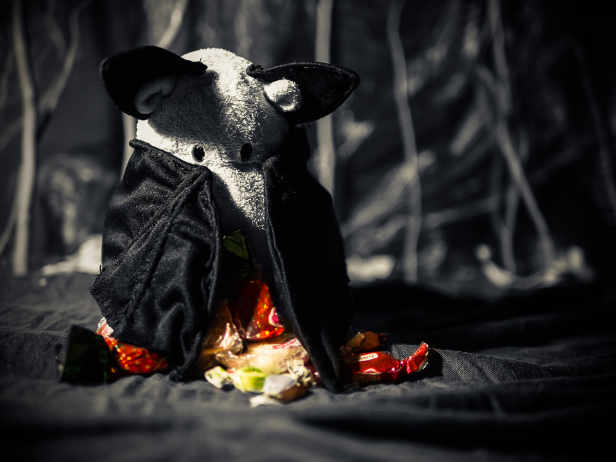 Tiny Hippo and His Halloween Candy Pile