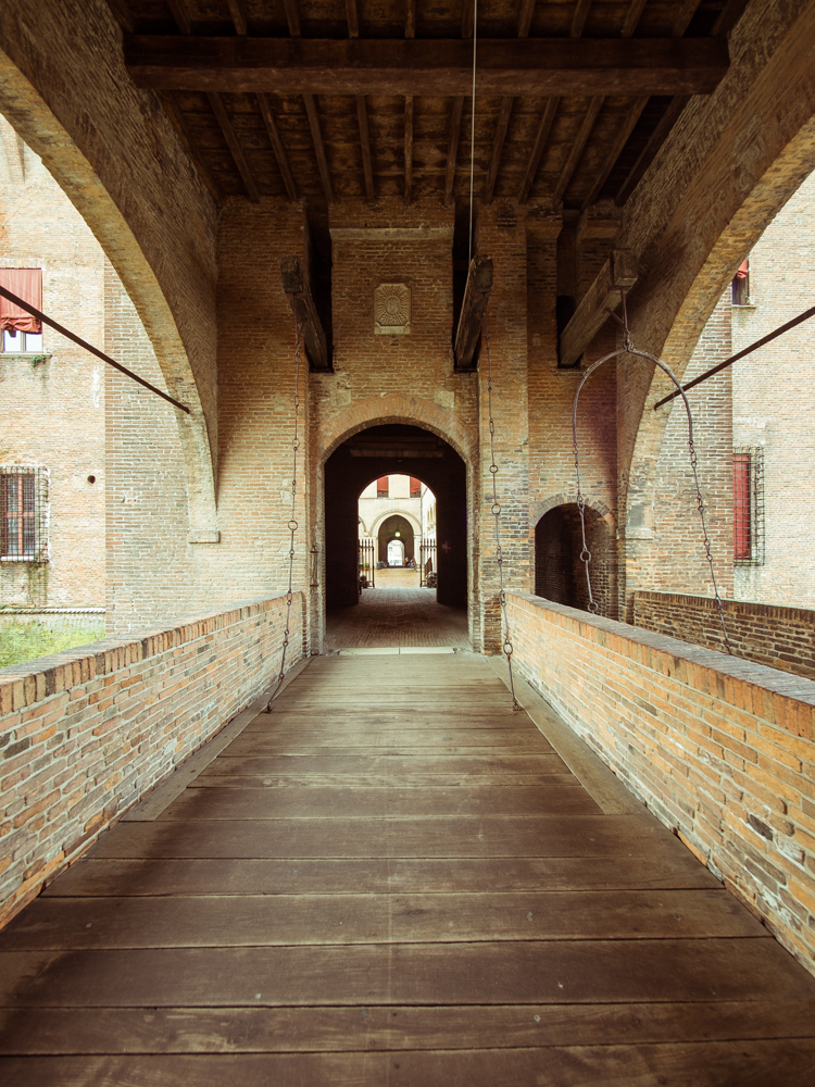 Drawbridge of Castle Estense, Ferrara Italy