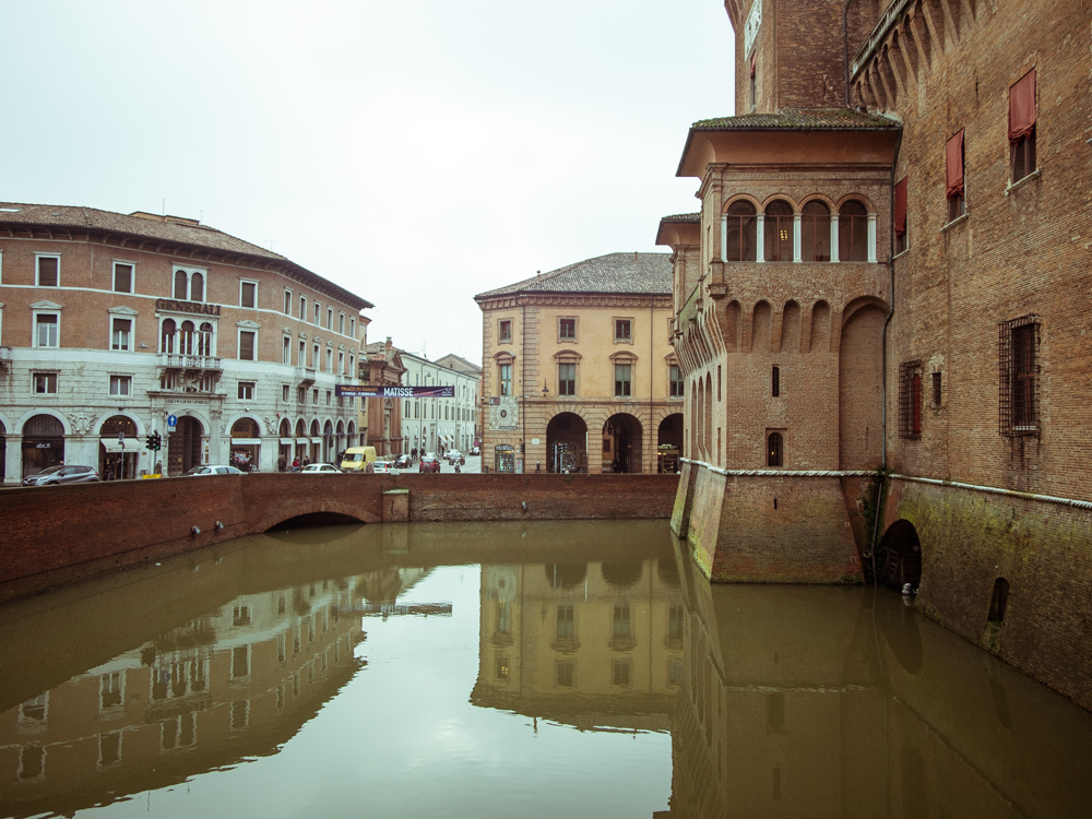 Castle Estense and Moat, Ferrara Italy
