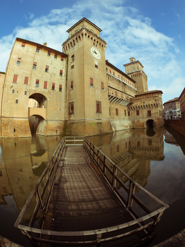 Castle Estense and Moat, Ferrara Italy