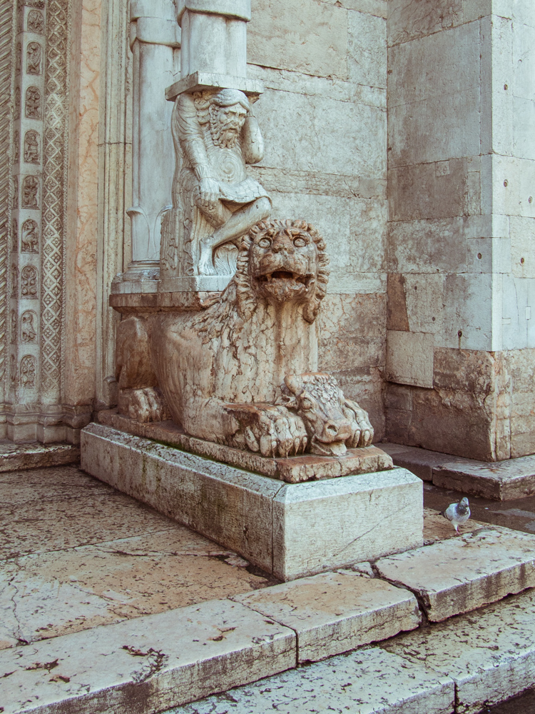 Detail of Atlas from Ferrara Cathedral