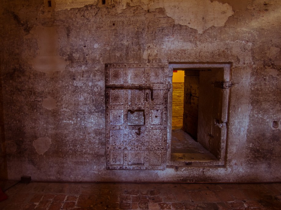 Prison Cell Door in Castle Estense, Ferrara, Italy