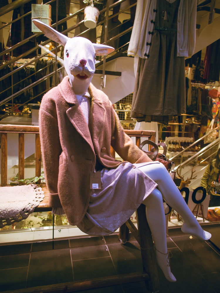 Rabbit Mannequin in Harajuku